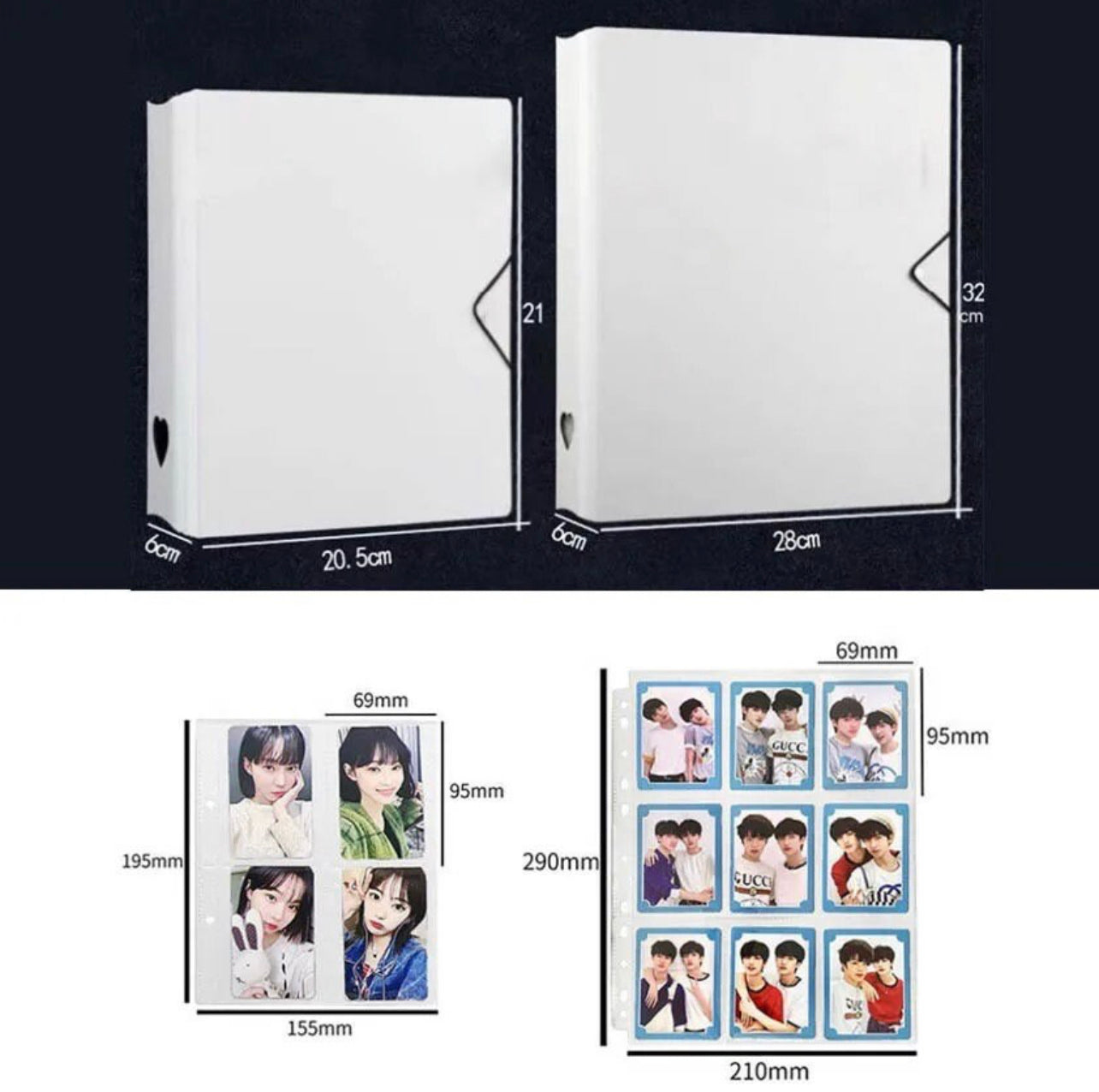 A5 small sized Photo card binder - D Ring Binder