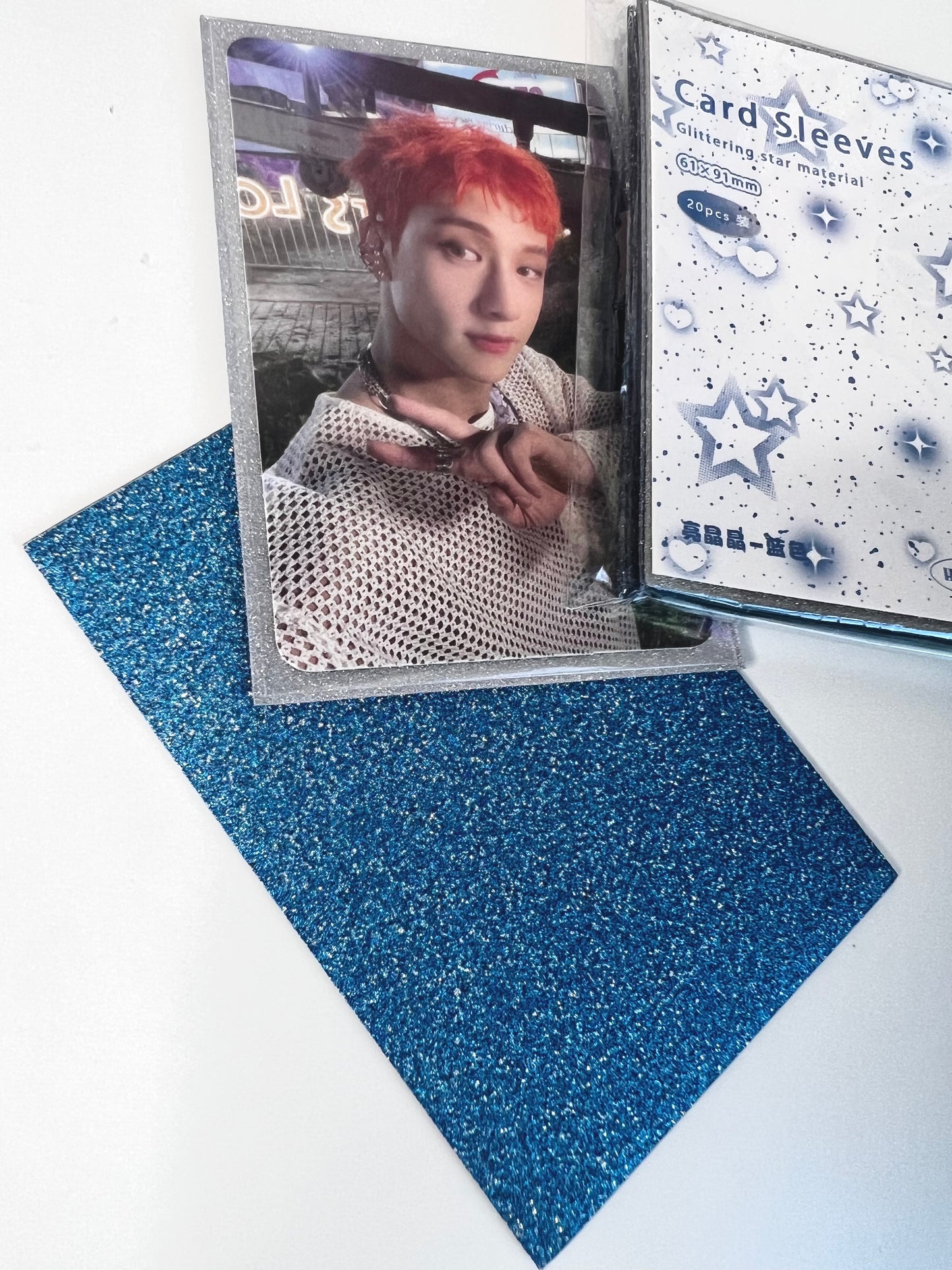 Glittering Star Photo Card Sleeves - 61x91mm