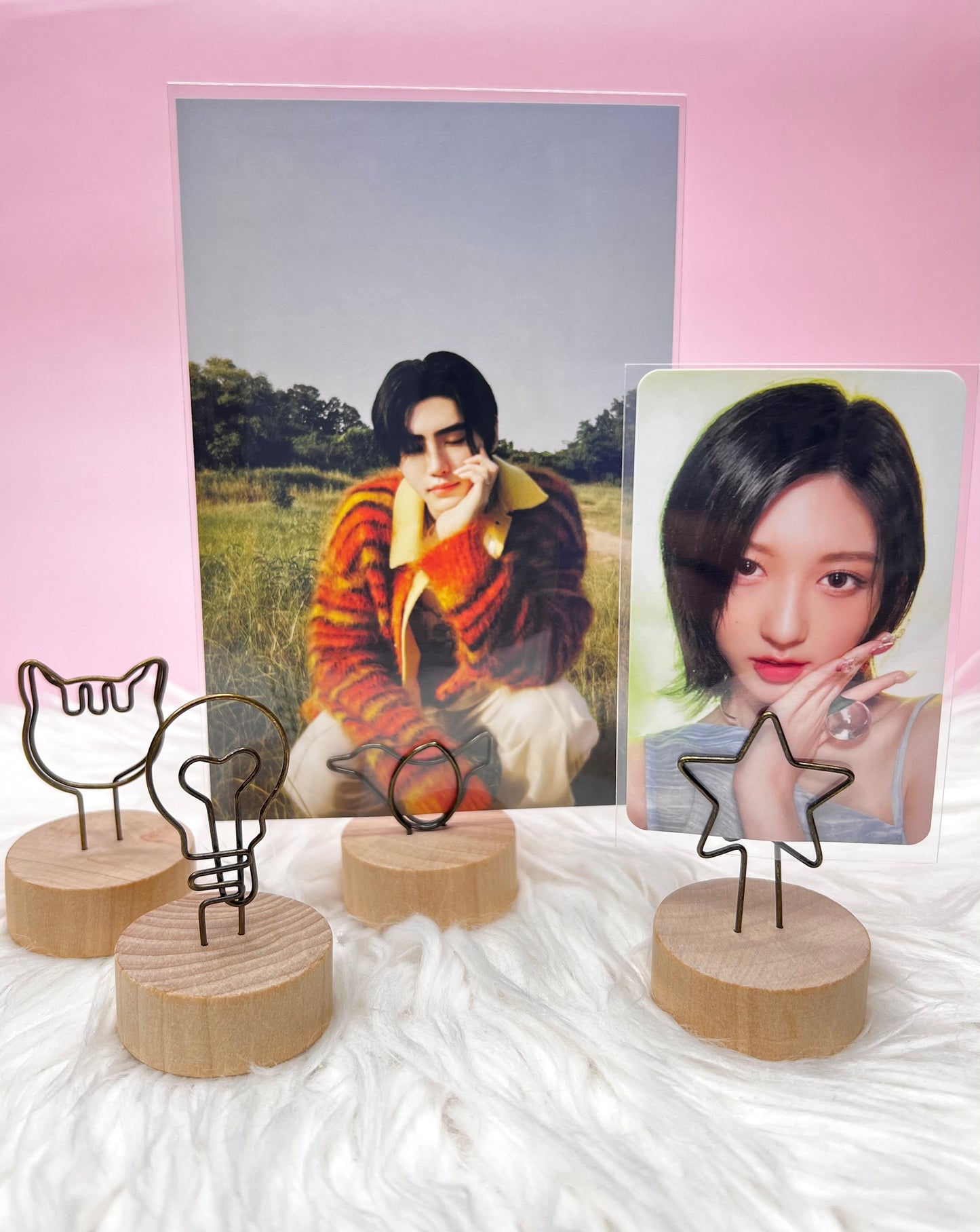 Wooden Photo Card Clip Holders