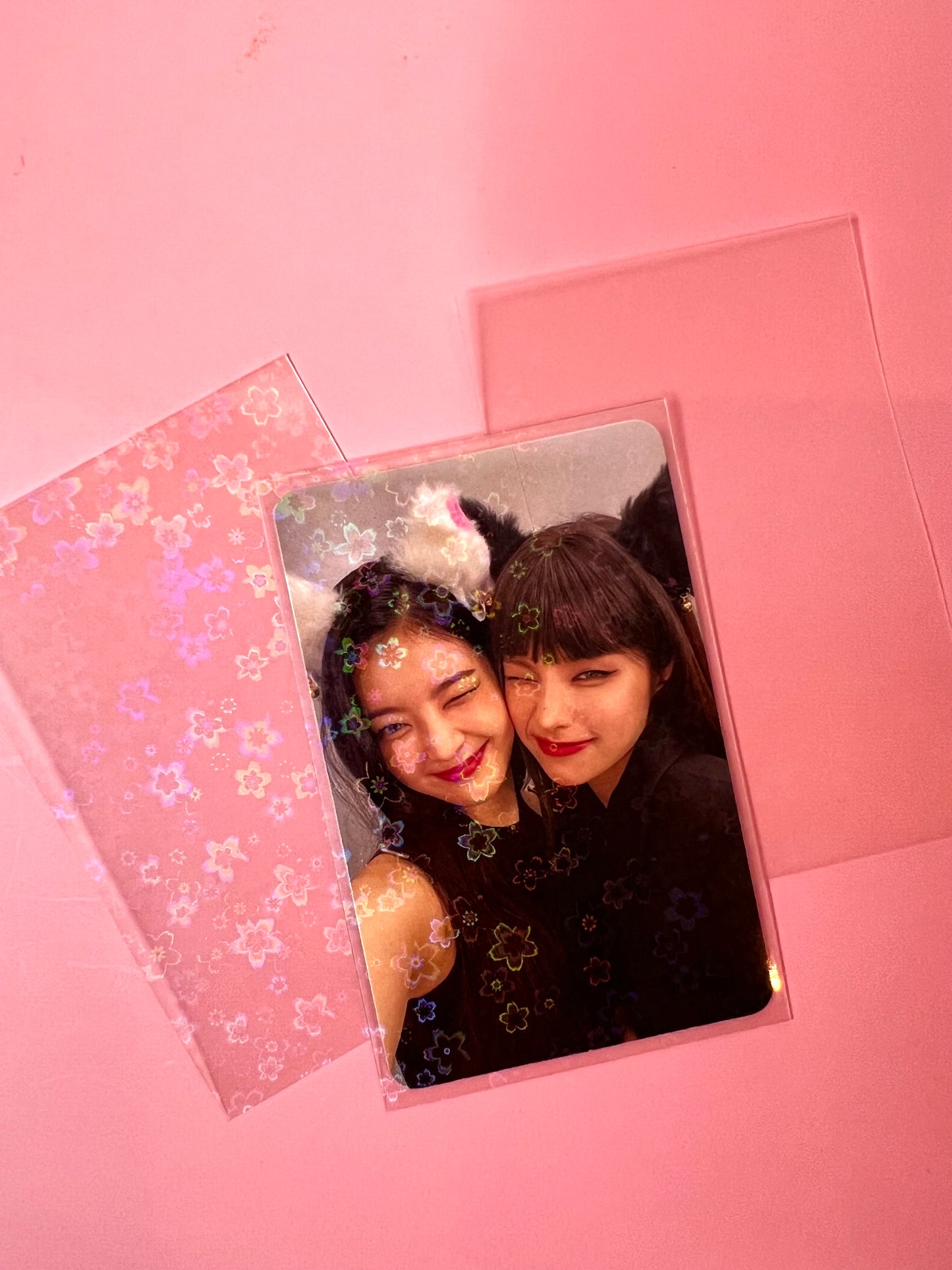 Mini Sakura Holographic Photo Card Sleeves 58x89mm