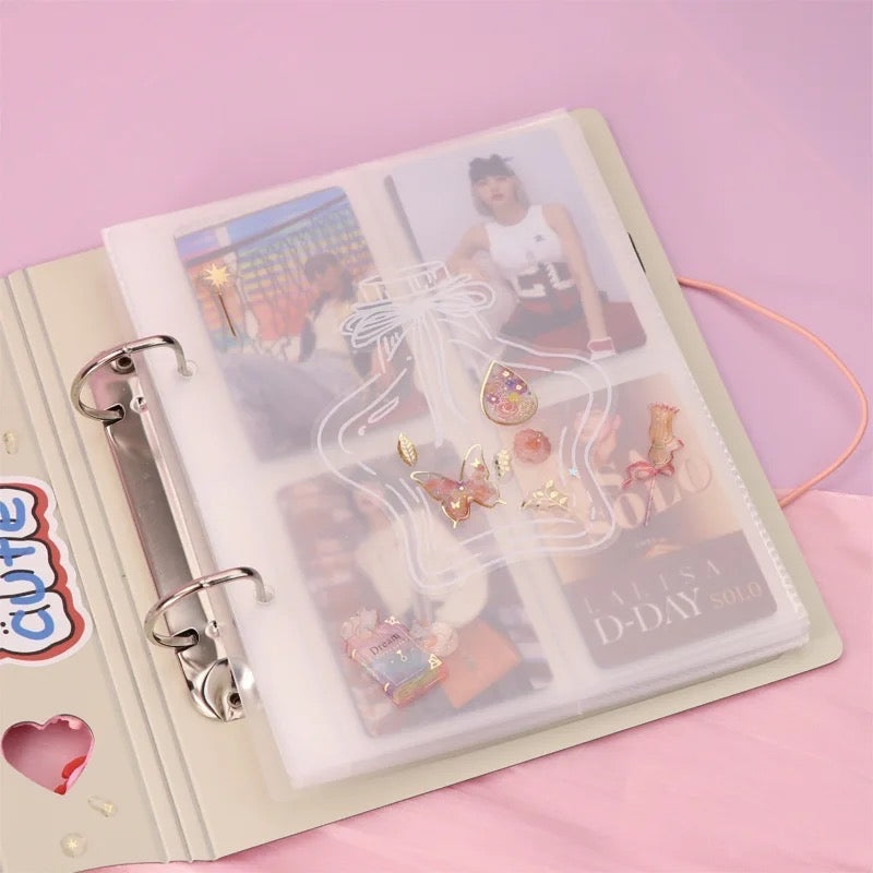 A5 small sized Photo card binder - D Ring Binder