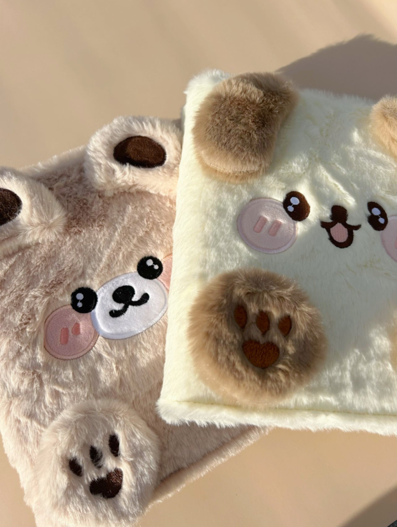 Soft Plush A5 Bear & Puppy Binder