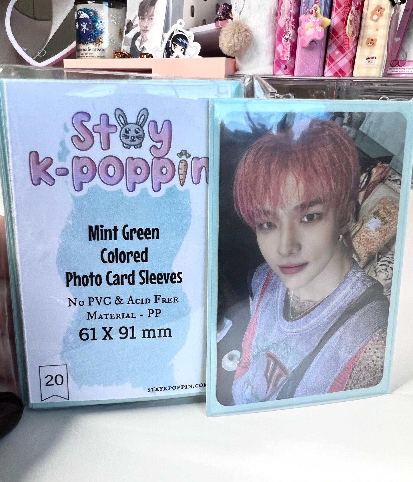 Pastel Colored Photo Card sleeves - 61x91mm | 20Pc