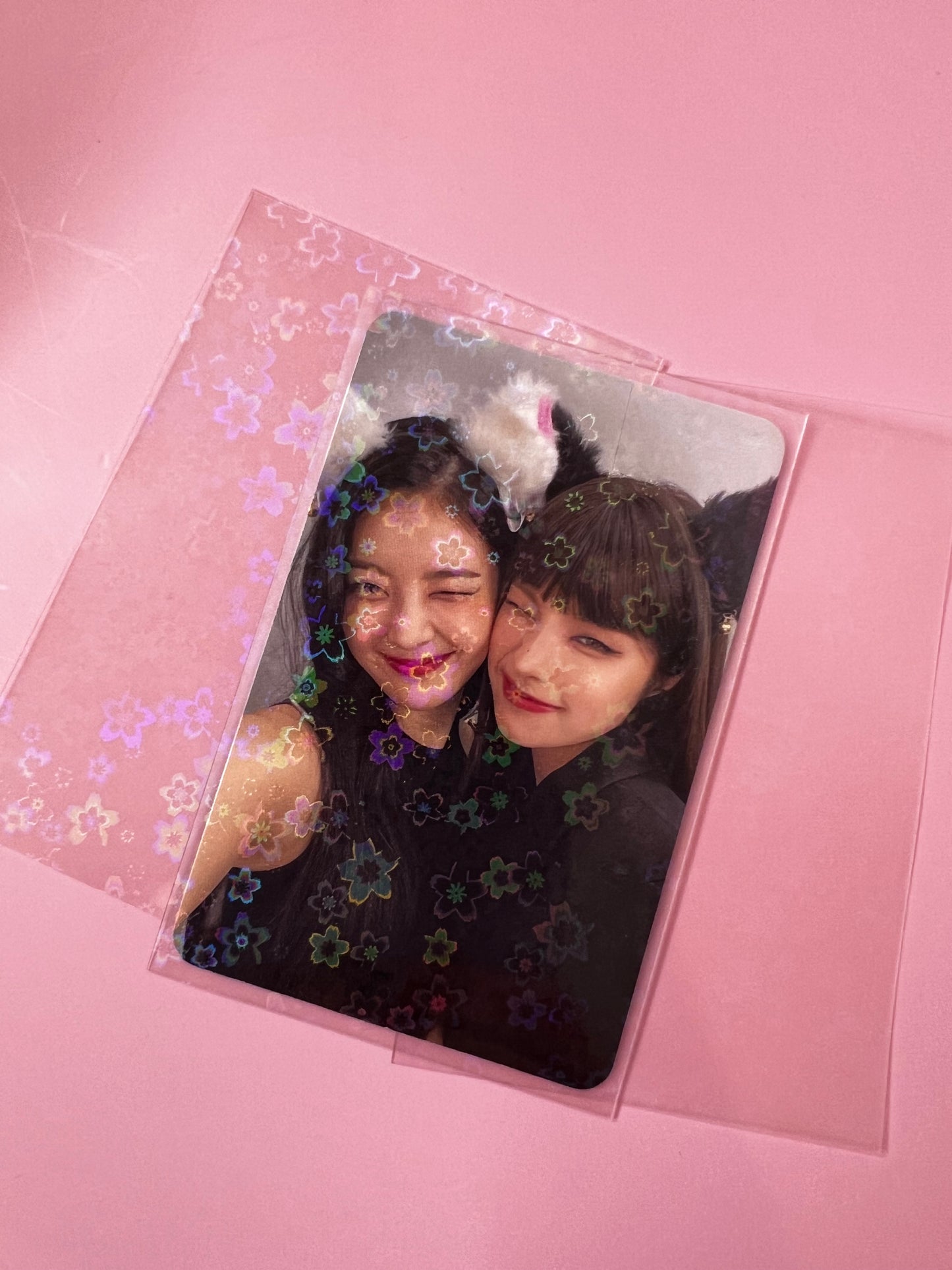 Mini Sakura Holographic Photo Card Sleeves 58x89mm