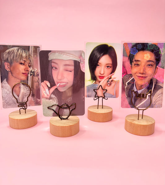 Wooden Photo Card Clip Holders