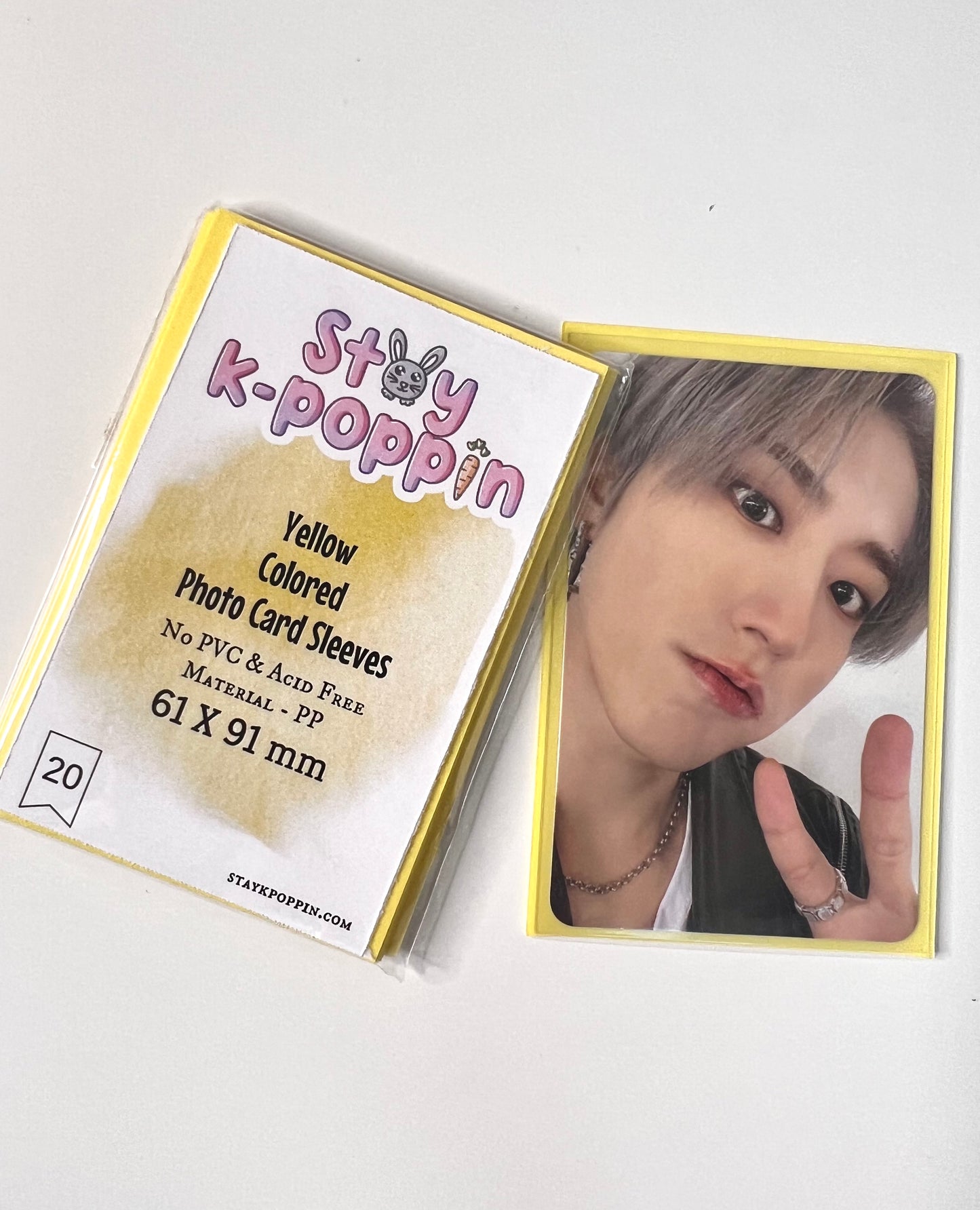 Pastel Colored Photo Card sleeves - 61x91mm | 20Pc