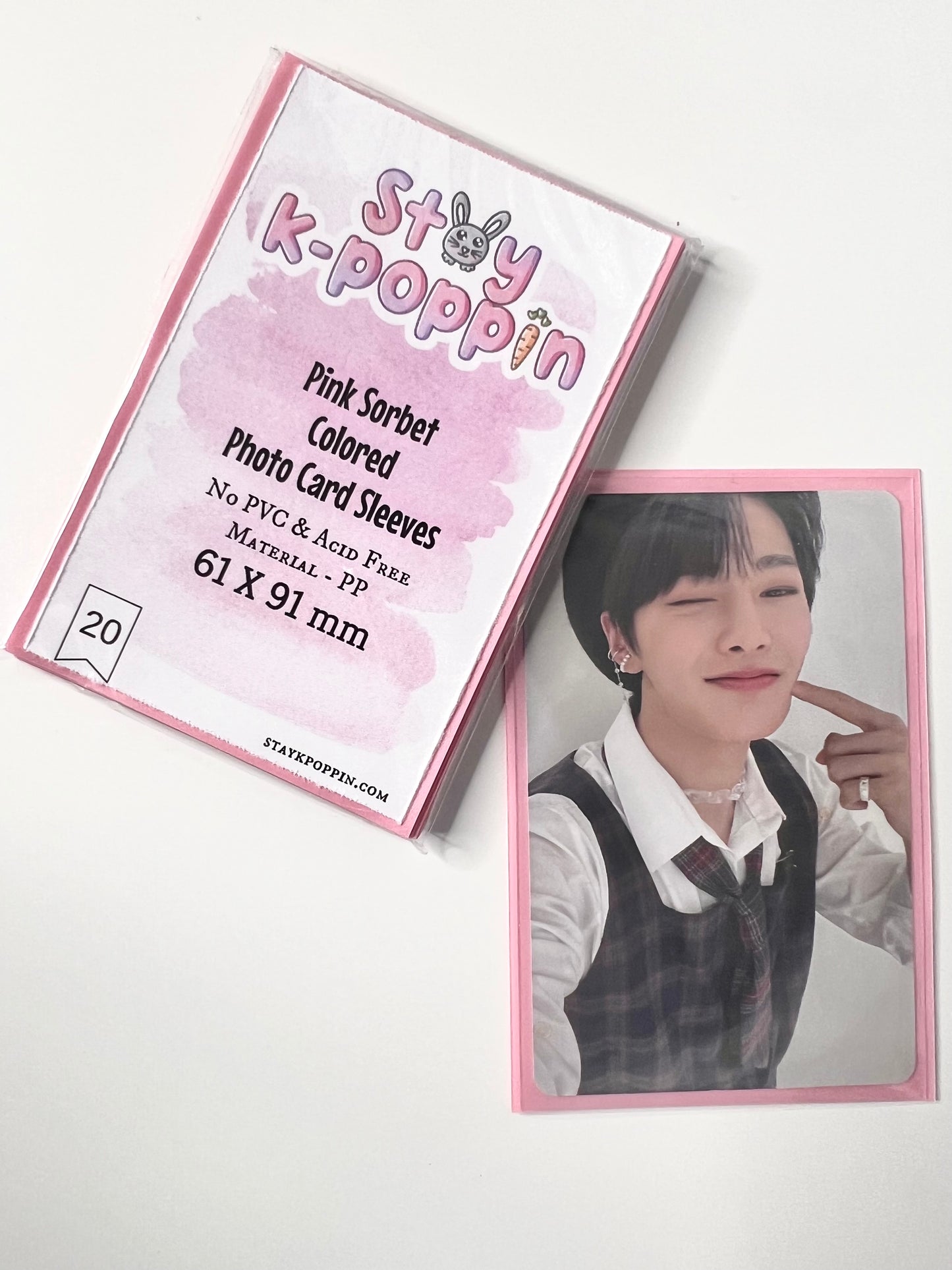 Pastel Colored Photo Card sleeves - 61x91mm | 20Pc