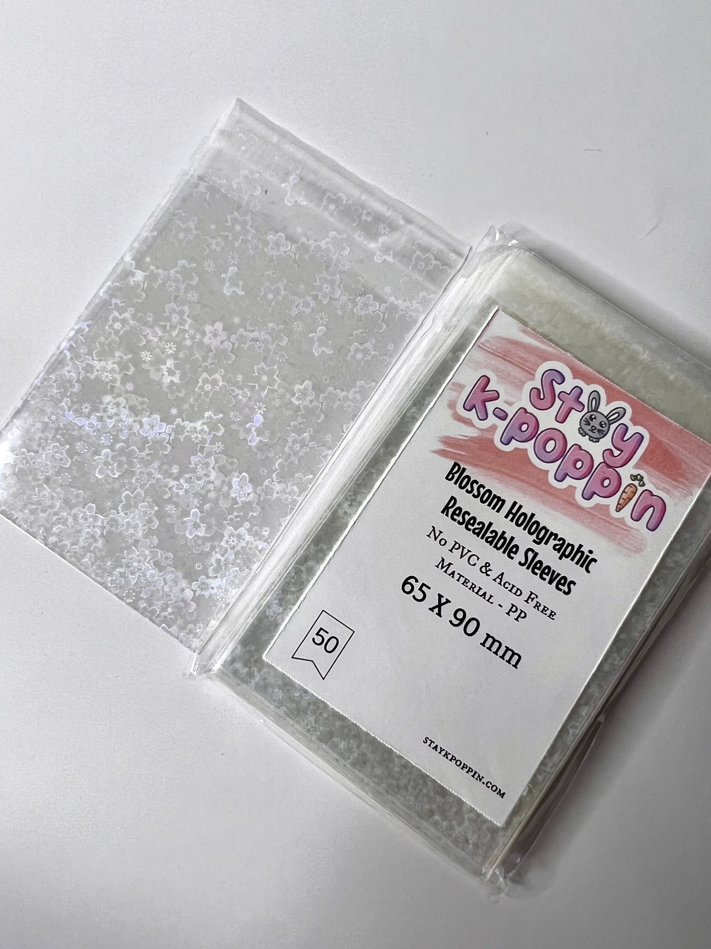 Blossom Holographic- Resealable Sleeves