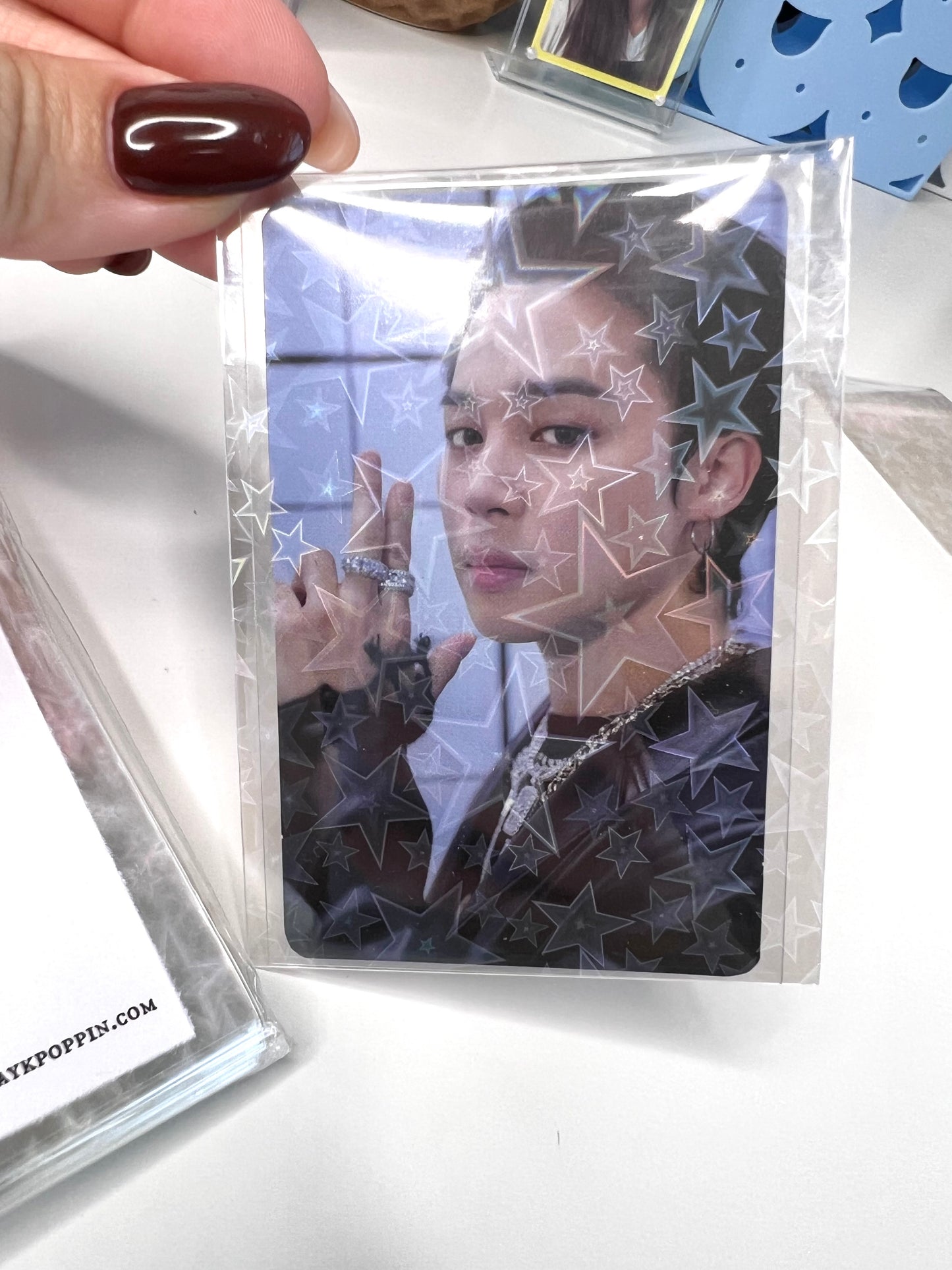 Resealable Holographic Super Star - Photo card sleeves