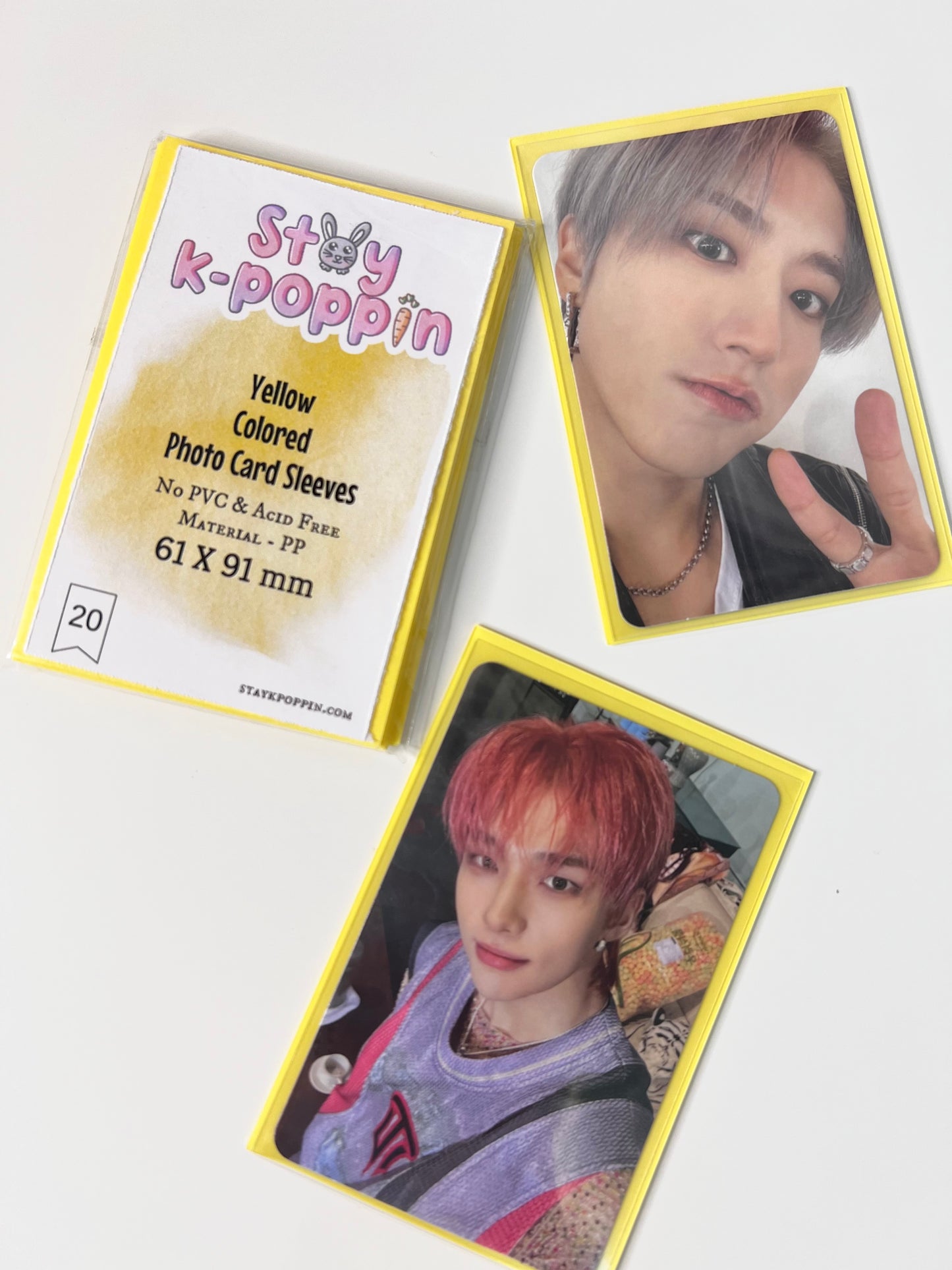 Pastel Colored Photo Card sleeves - 61x91mm | 20Pc