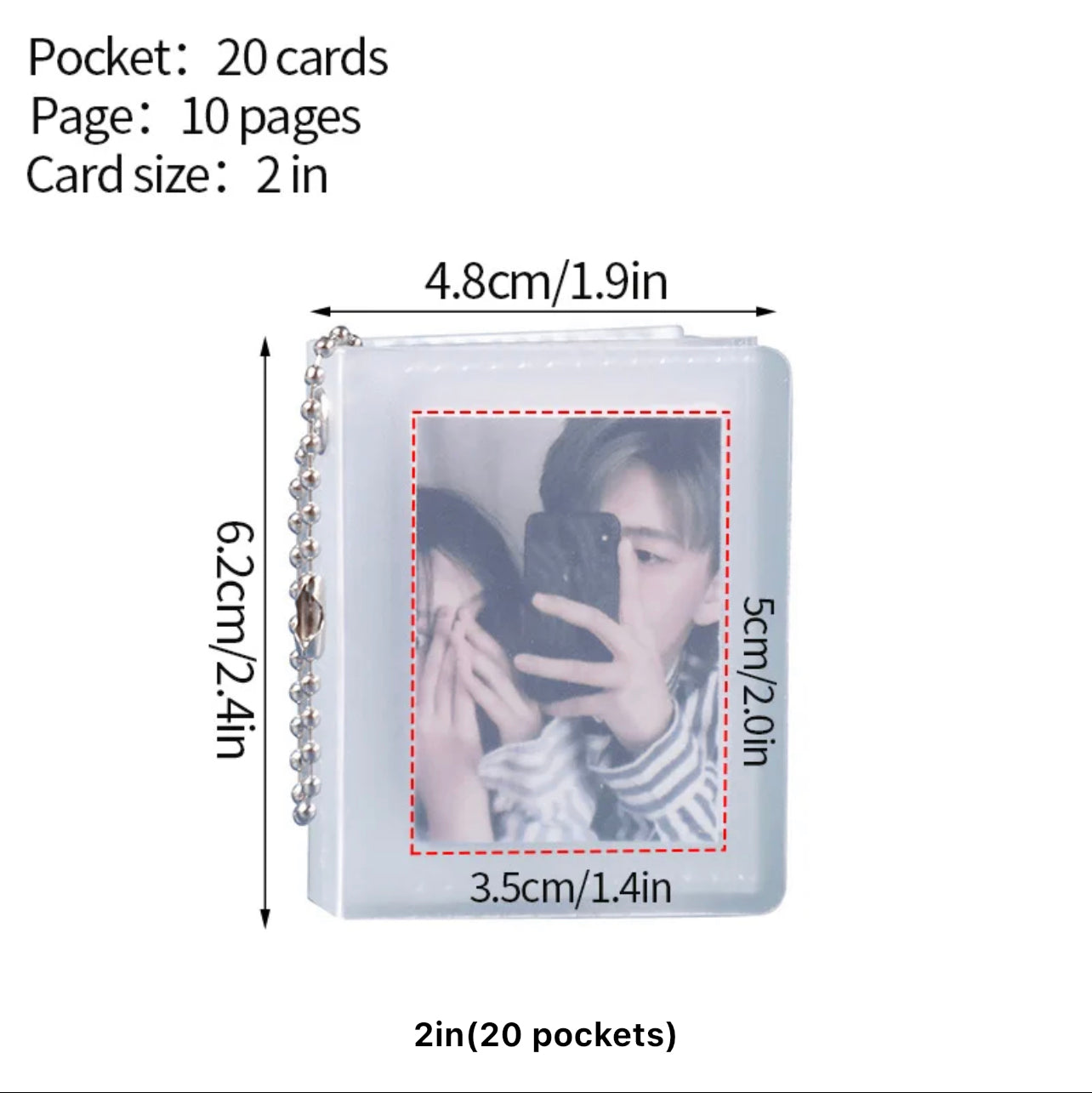 Frosted Mini Photo Card Albums