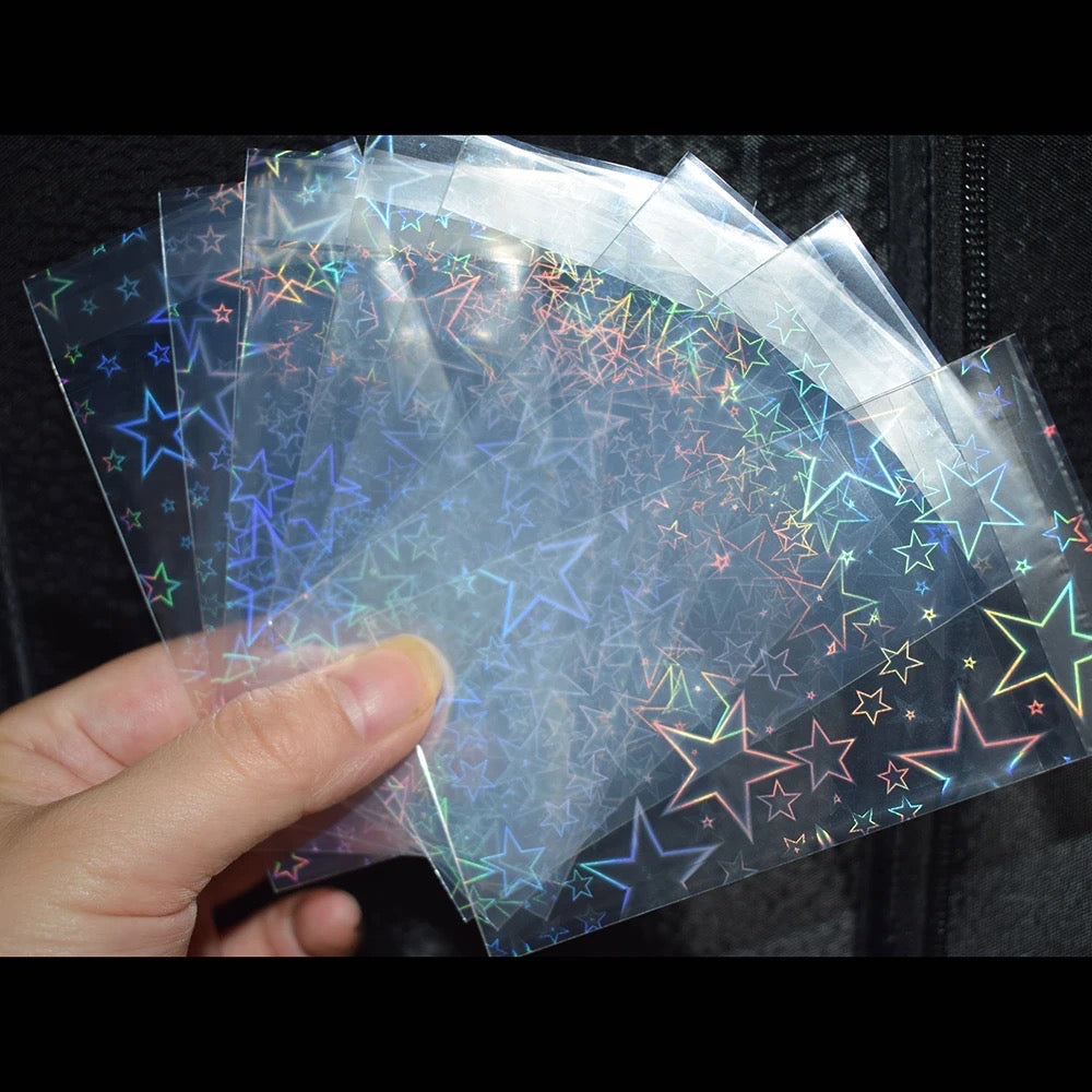 Resealable Holographic Super Star - Photo card sleeves