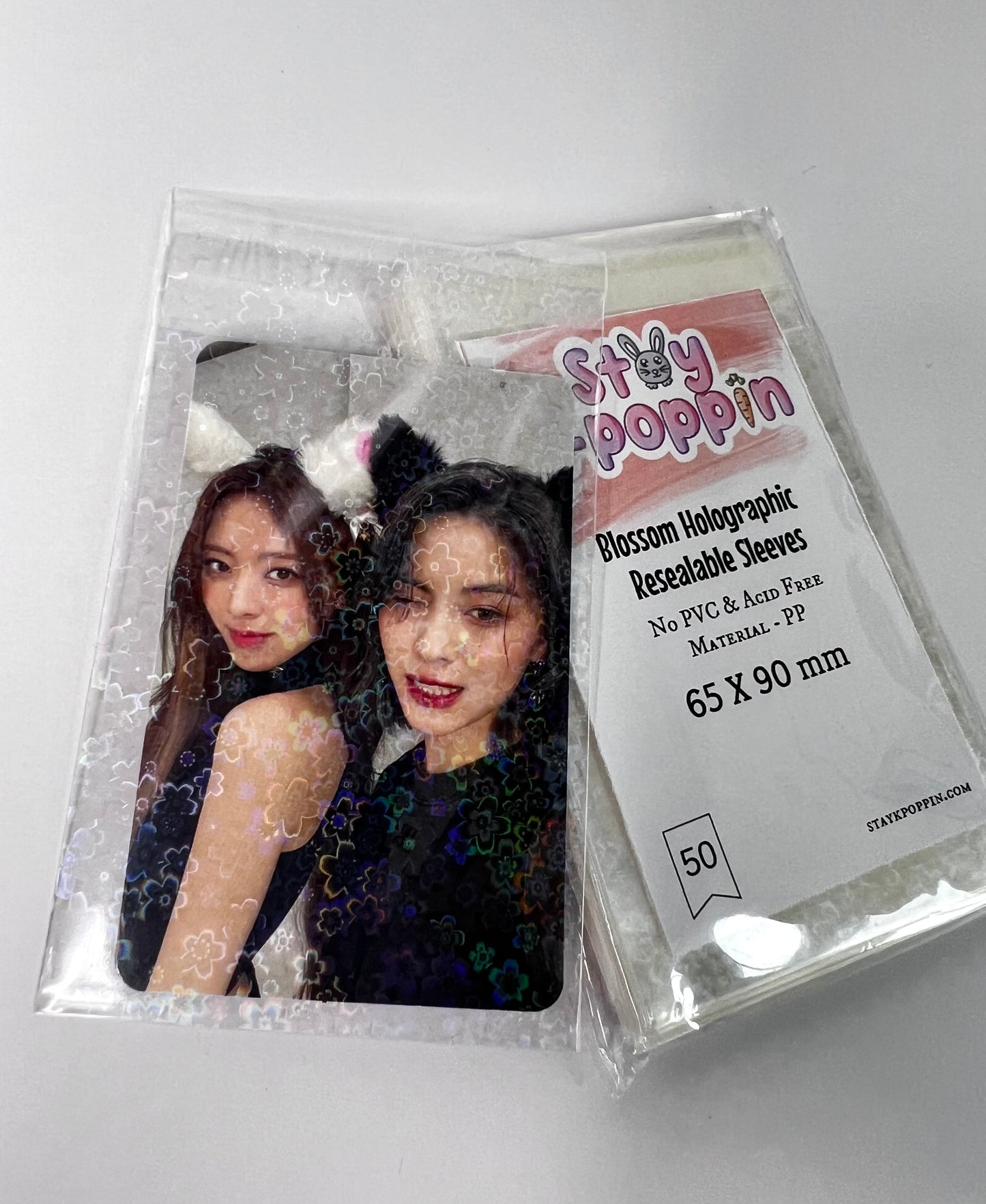 Blossom Holographic- Resealable Sleeves