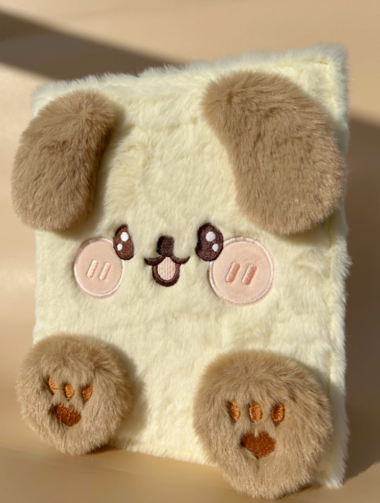 Soft Plush A5 Bear & Puppy Binder