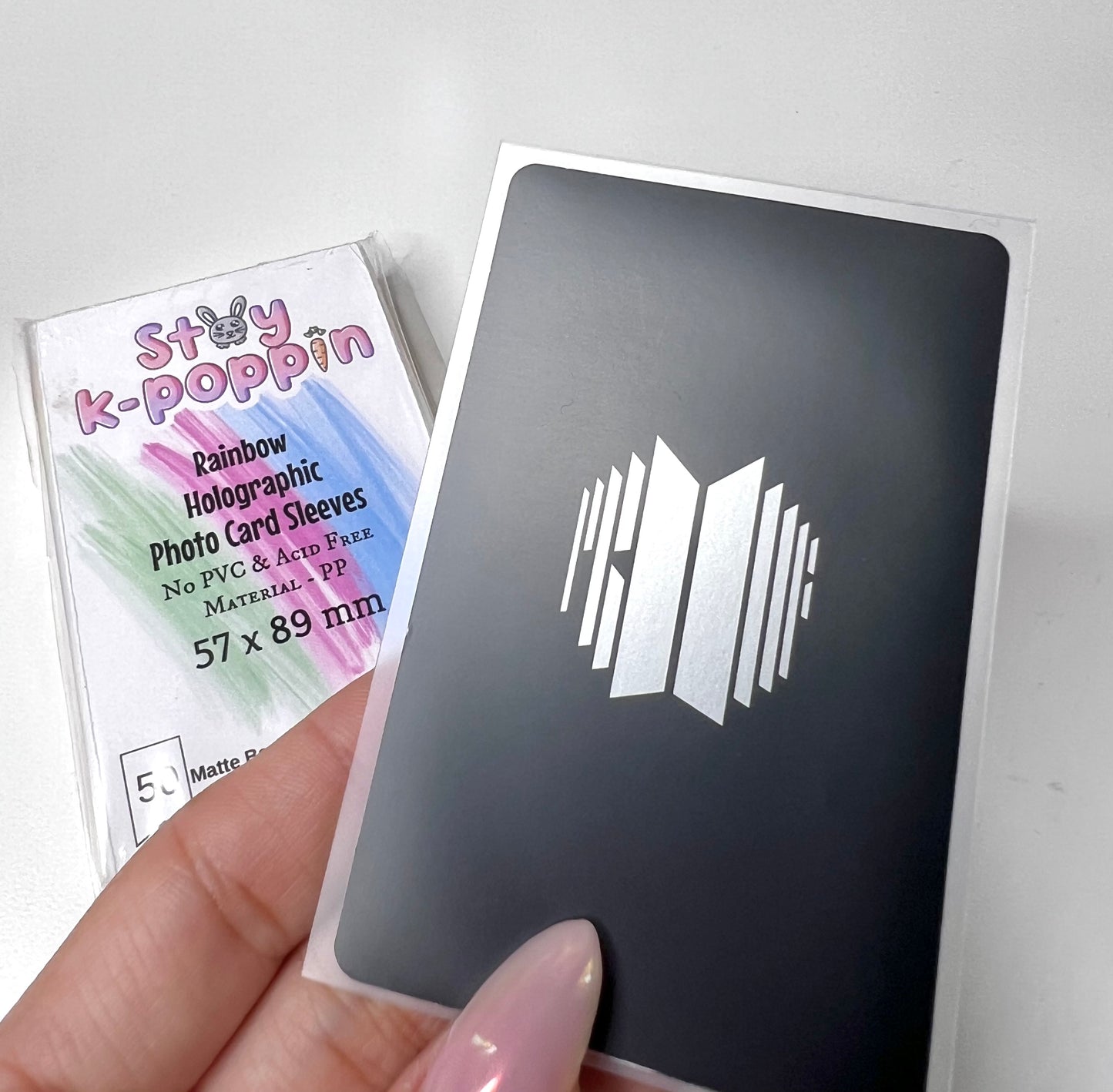 Rainbow/Matte Back Holographic - Photo Card Sleeves - 57x89mm