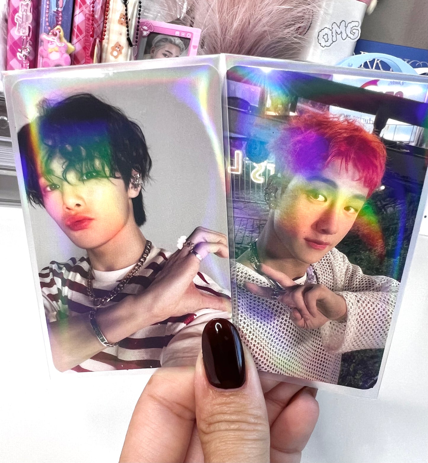 Rainbow/Matte Back Holographic - Photo Card Sleeves - 57x89mm