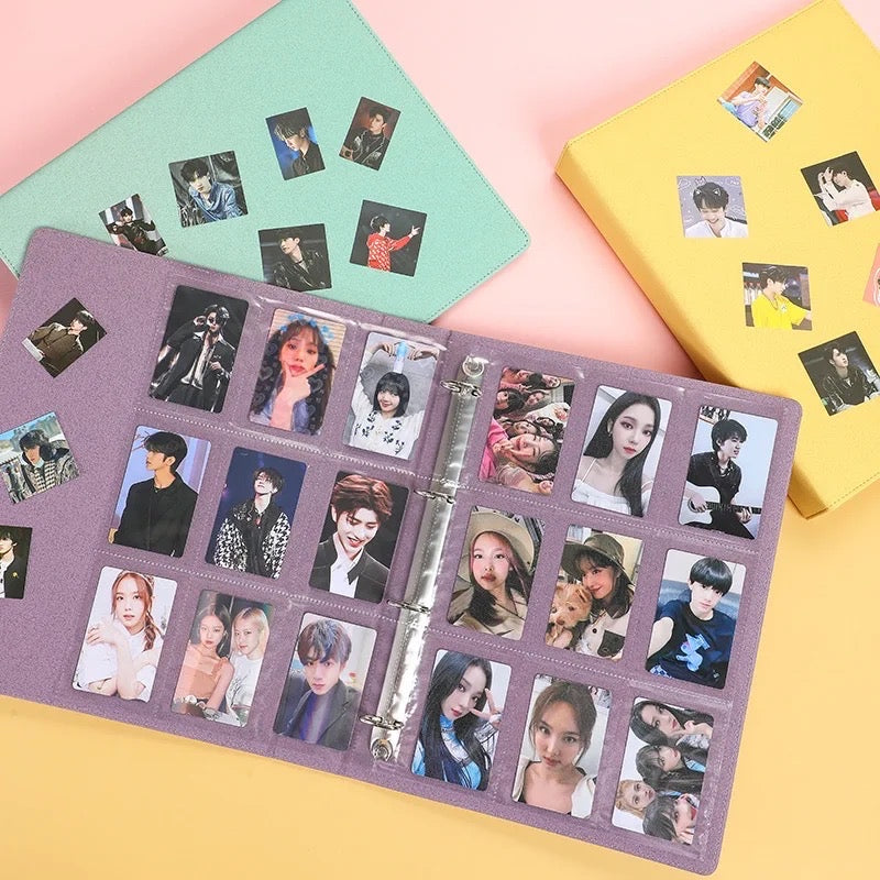 A4 Black K-pop Glitter Binder