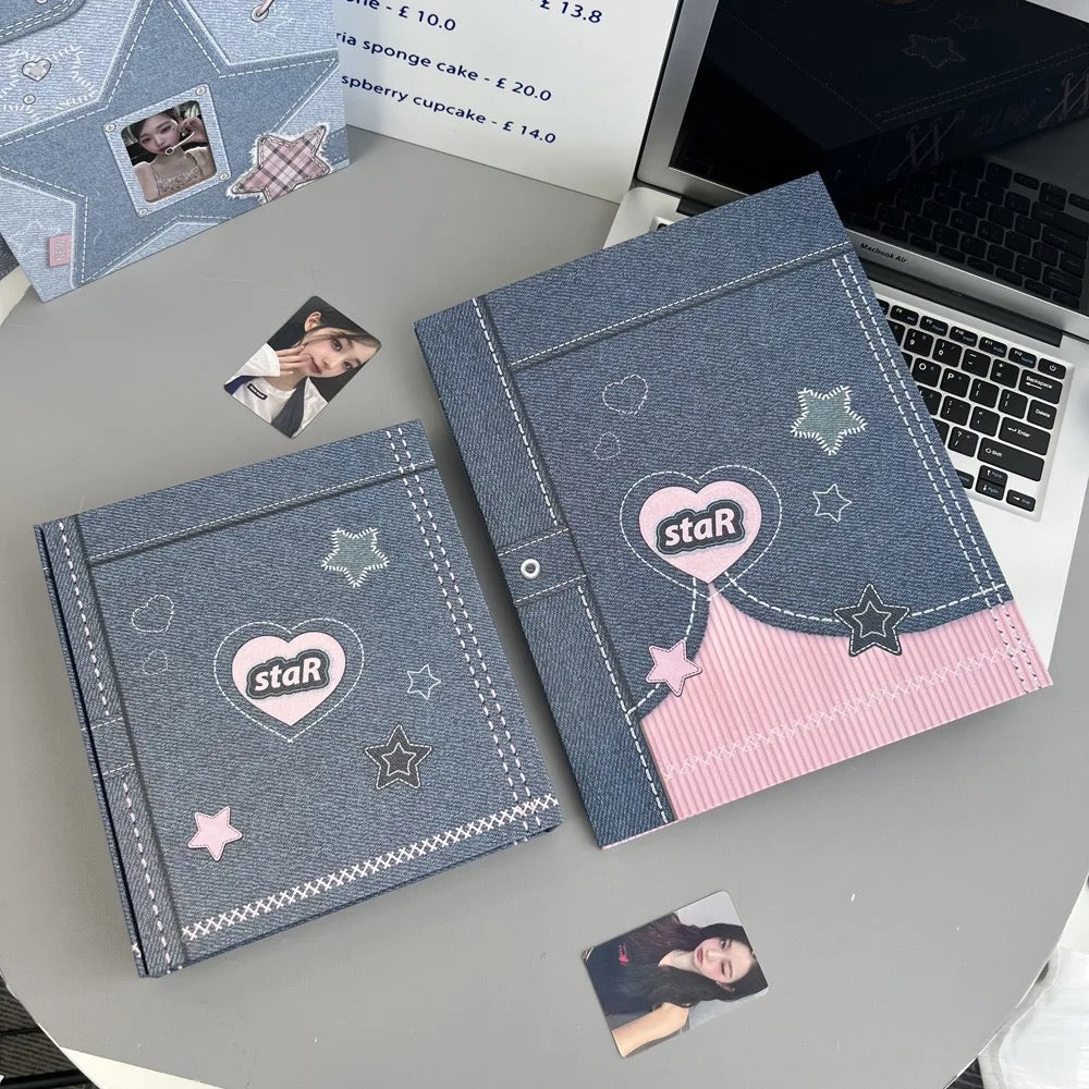 Denim HardCover A5 and A4 - Photo Card Binder