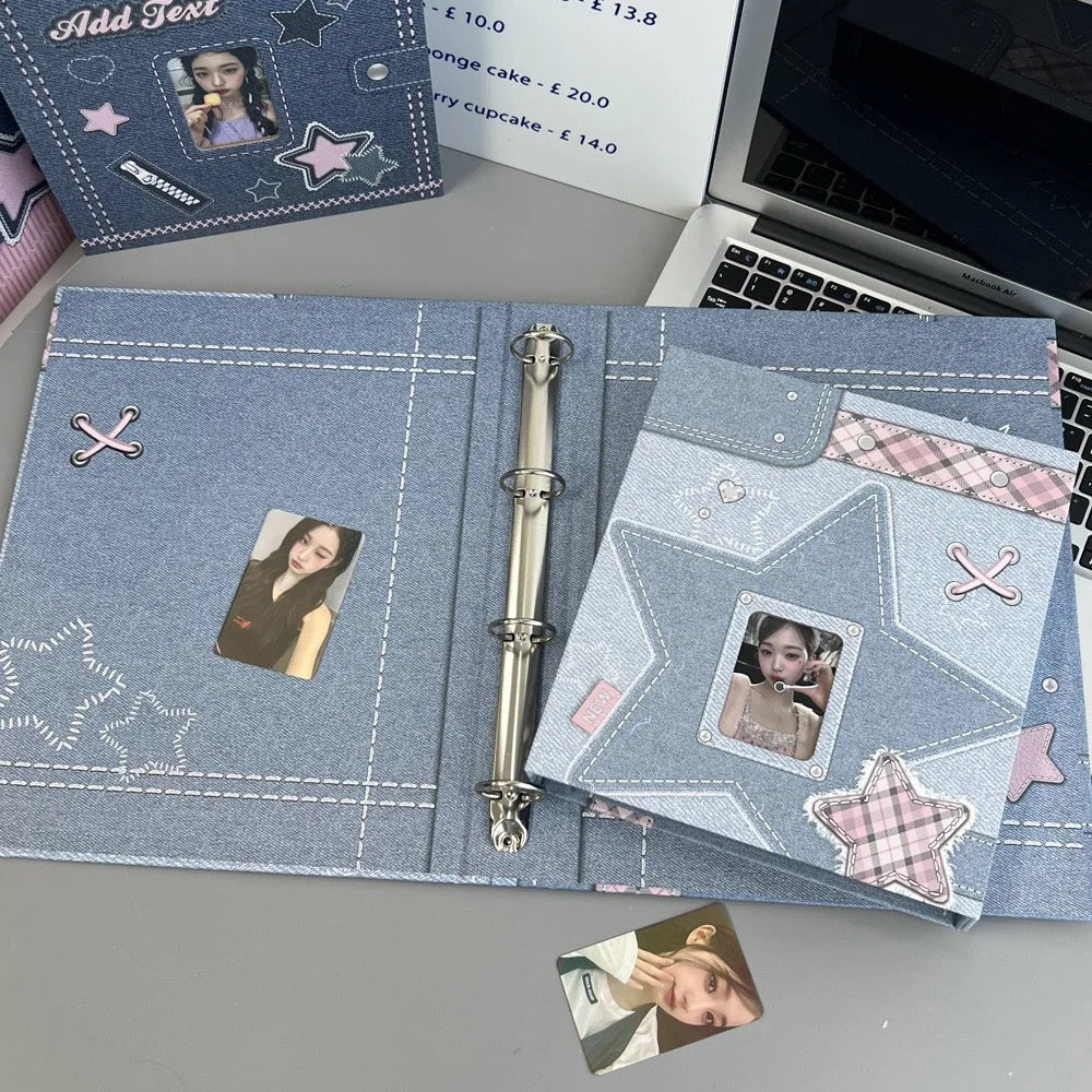 Denim HardCover A5 and A4 - Photo Card Binder