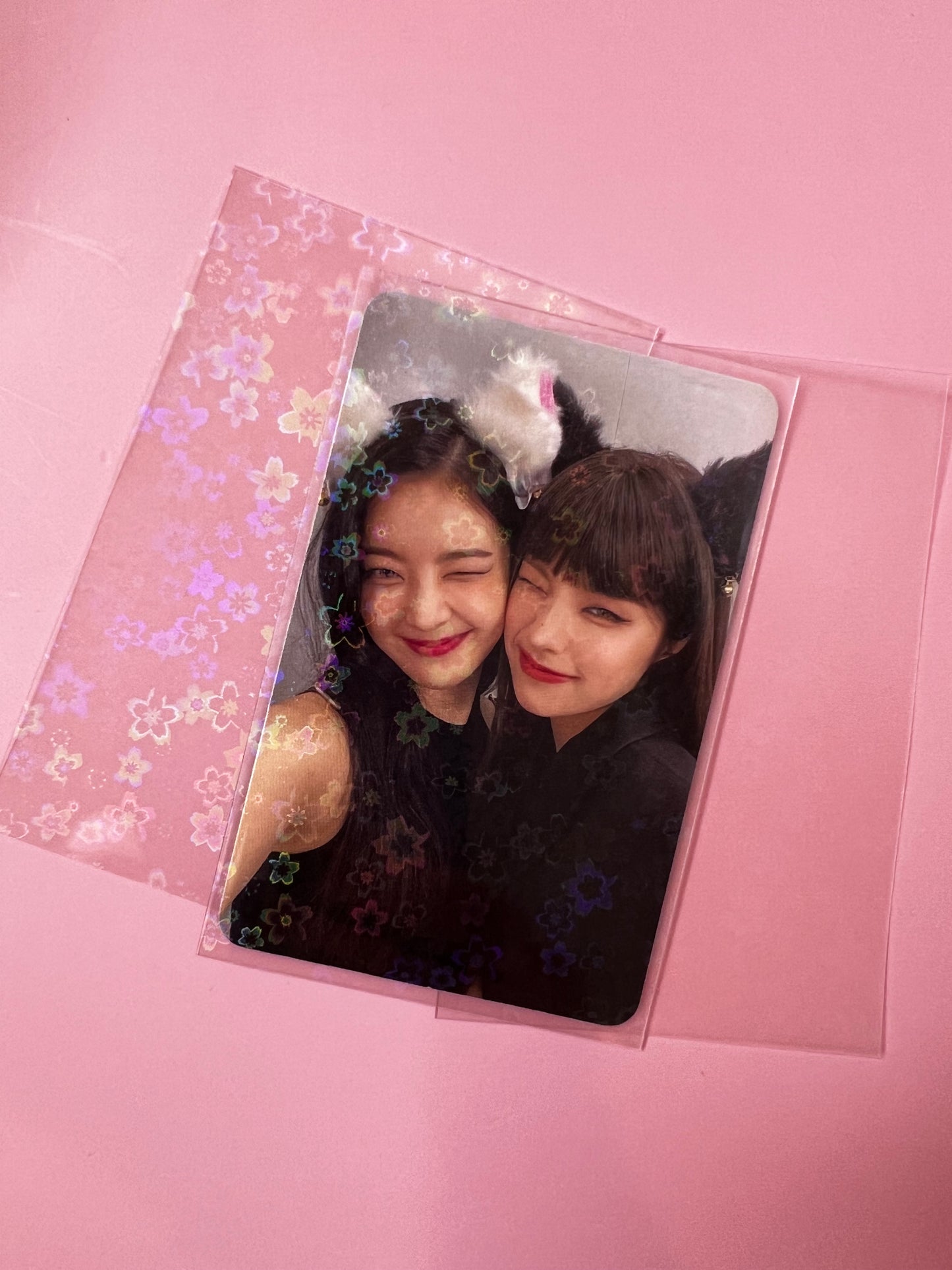 Mini Sakura Holographic Photo Card Sleeves 58x89mm