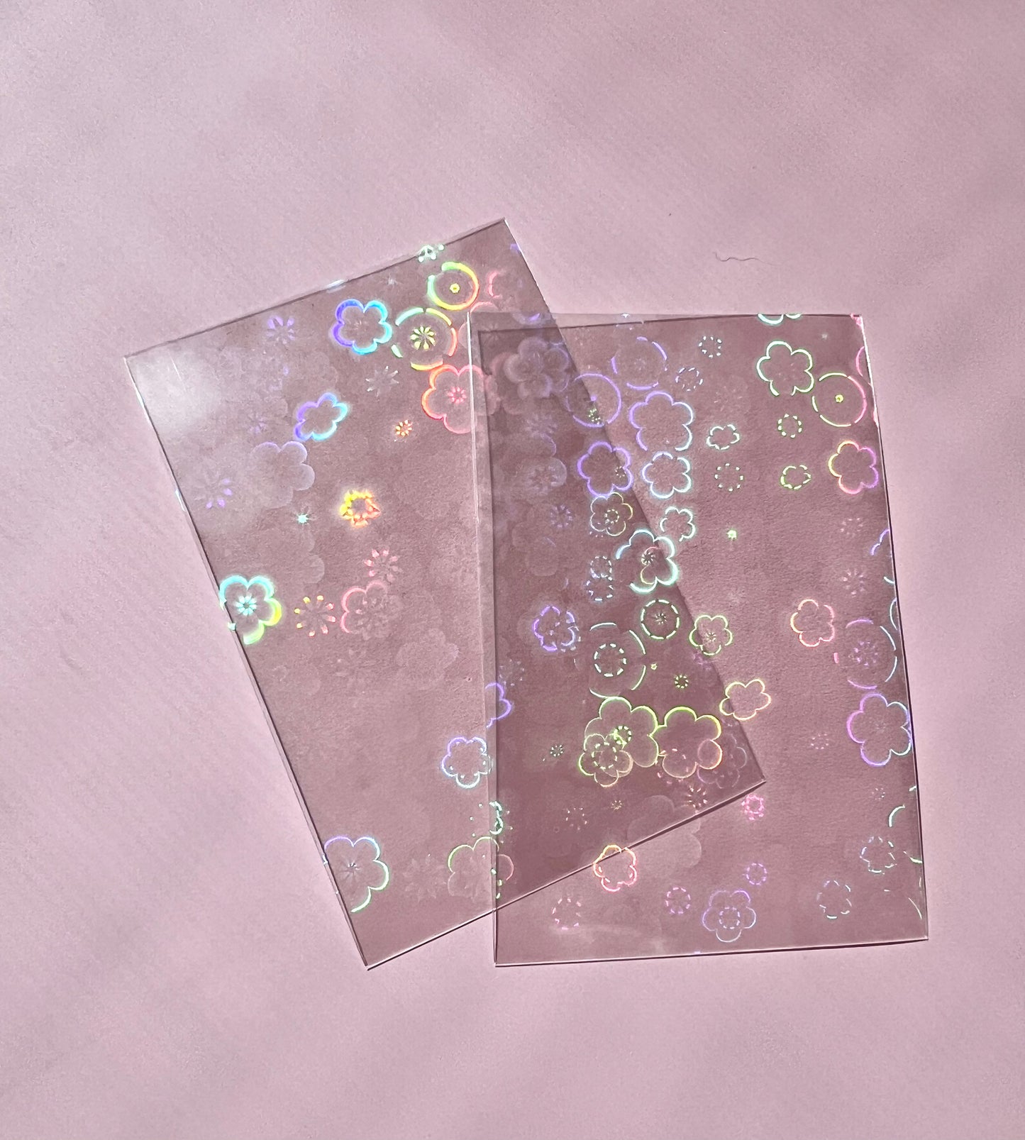 Sakura Blossom Holographic Photo Card Sleeves