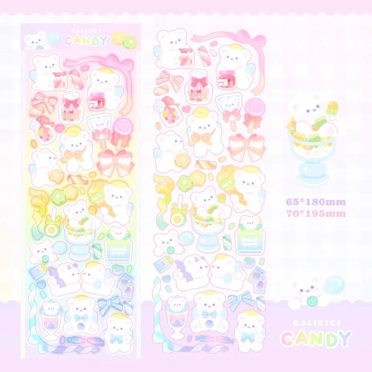 K-pop Top loader Cute Deco - Holographic Stickers