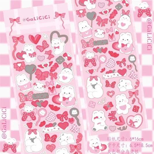 Kawaii K-pop deco Bunny - Stickers