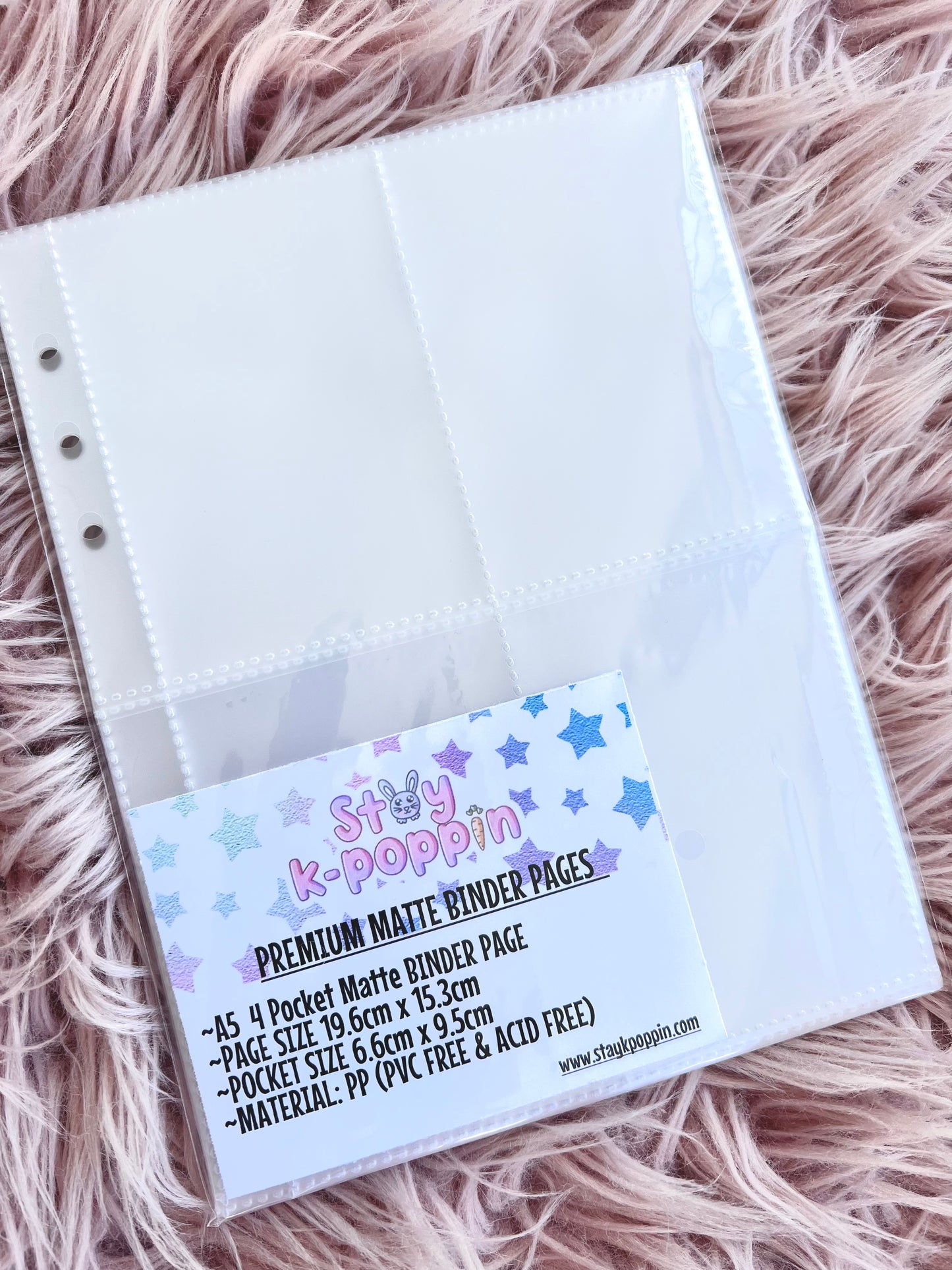 MATTE - A5 Premium photo card Binder Pages