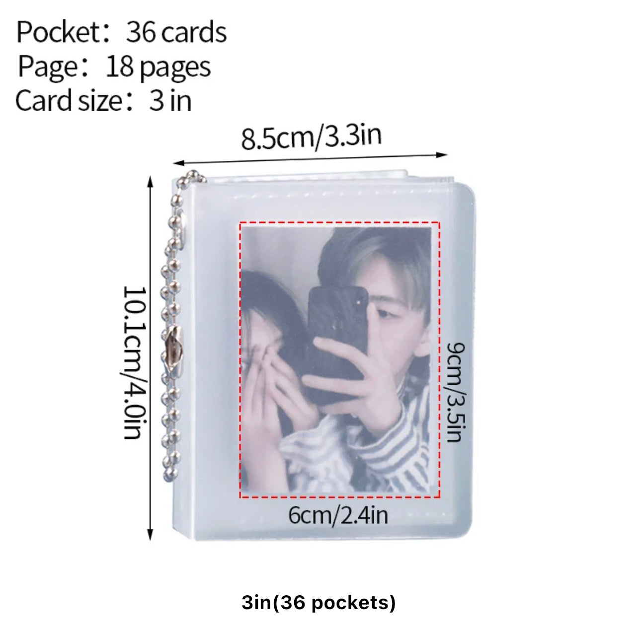 Frosted Mini Photo Card Albums