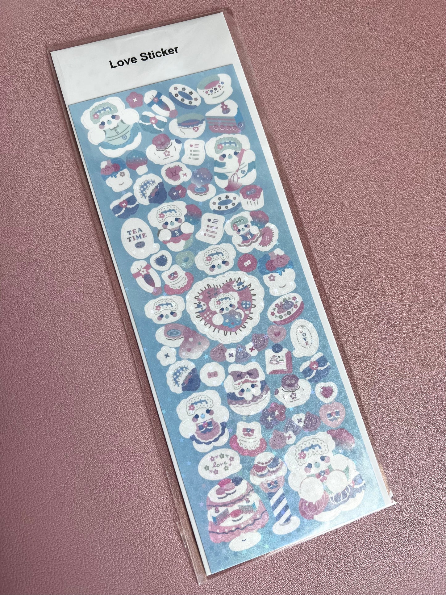 Tea Time, Butterfly Paradise, Lucky Clover - Holographic Stickers