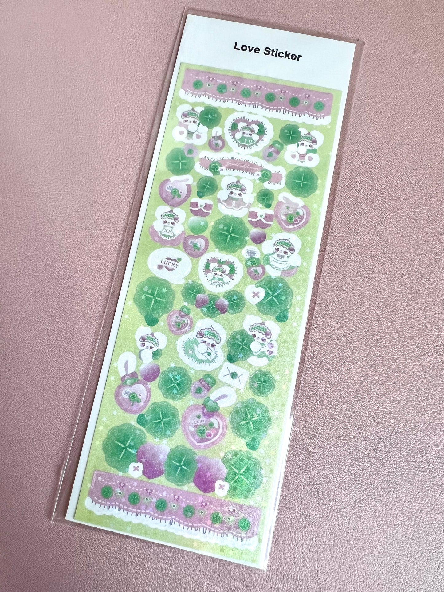 Tea Time, Butterfly Paradise, Lucky Clover - Holographic Stickers