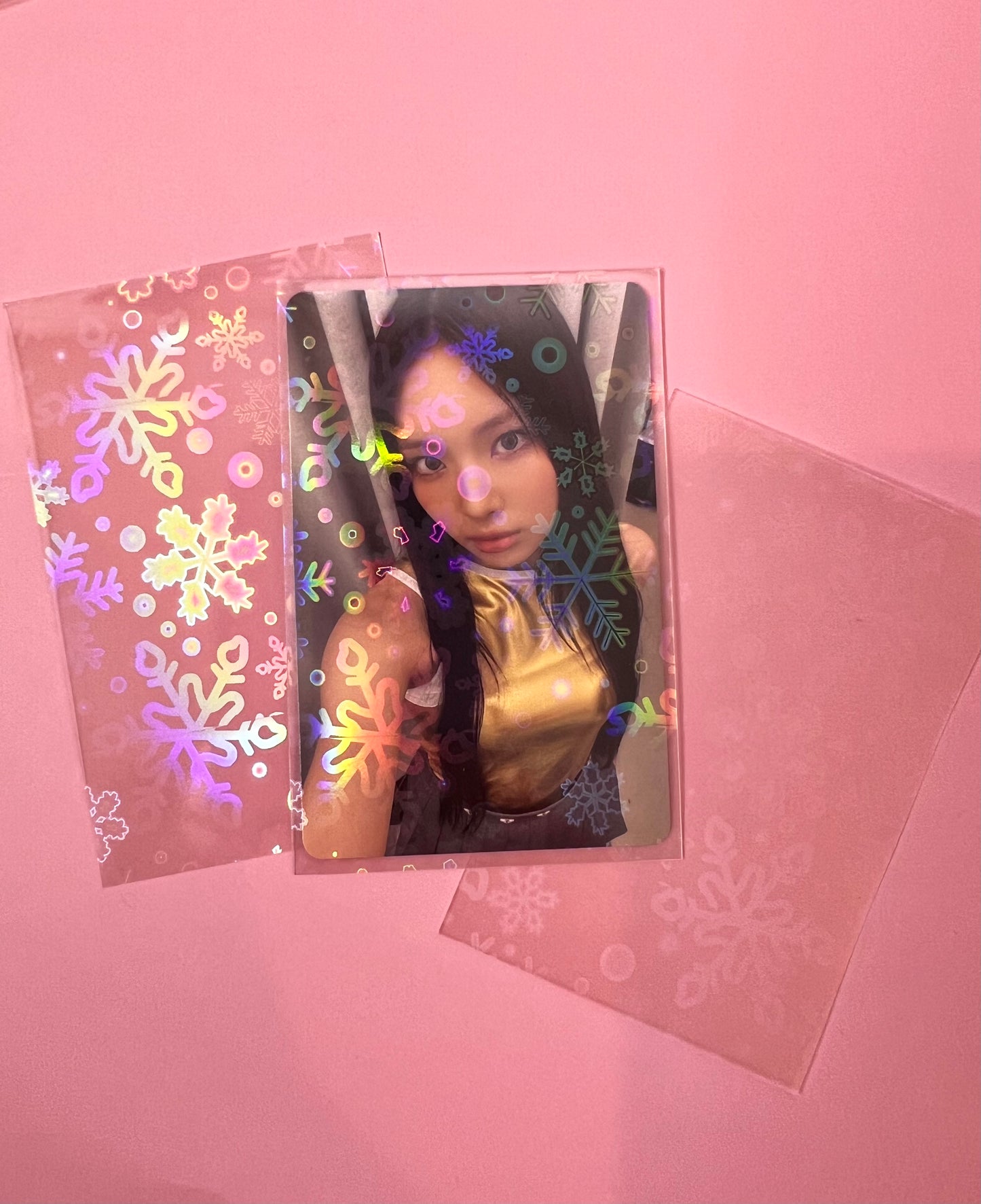 Snowflakes Holographic - Photo Card Sleeves (58x89mm)