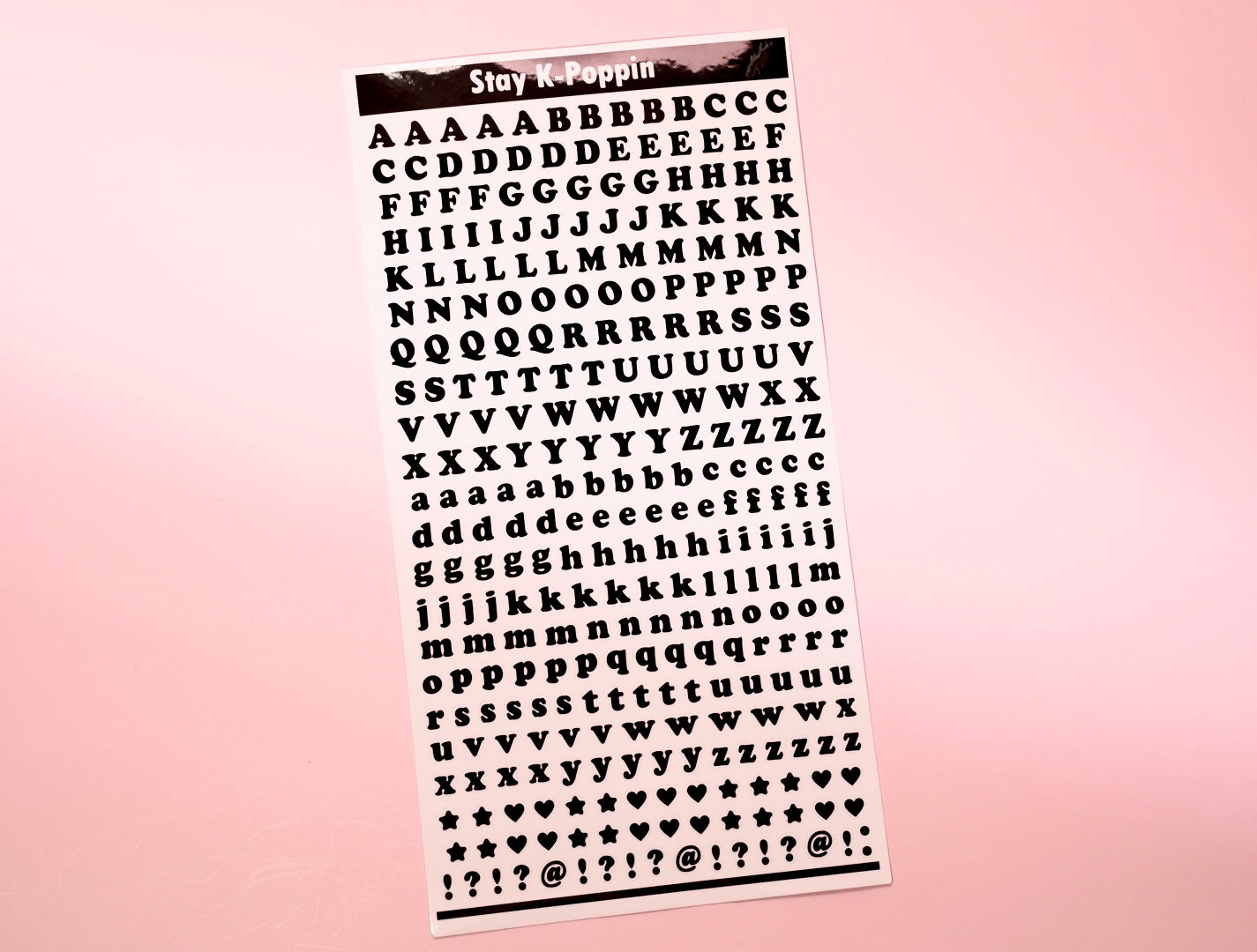 Upper/Lower Case Letter Stickers