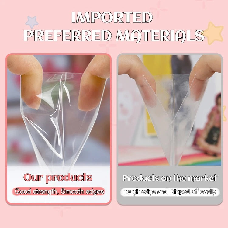 57x89mm Ultra Clear Photo Card Sleeves