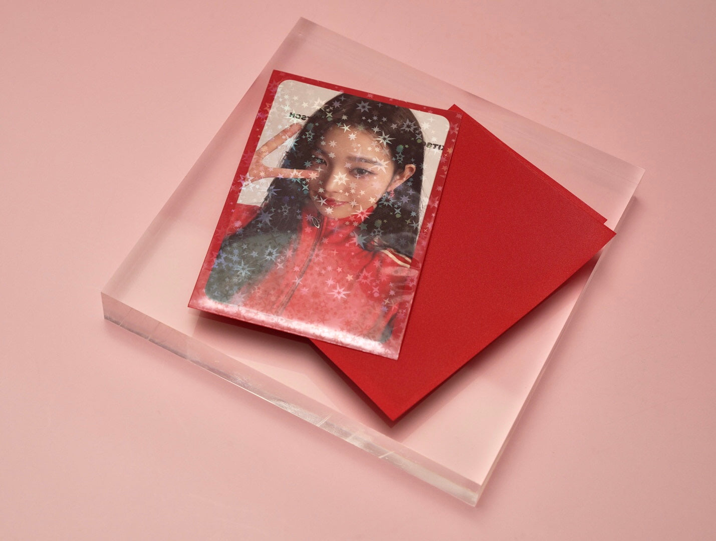 Colored Holographic Star Dust  Photo Card Sleeves