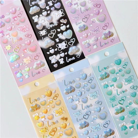 Lovely Heart & Cloud Stickers