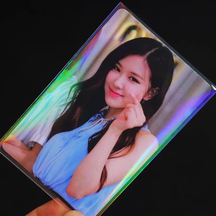 Rainbow Holographic Photo Card Sleeves