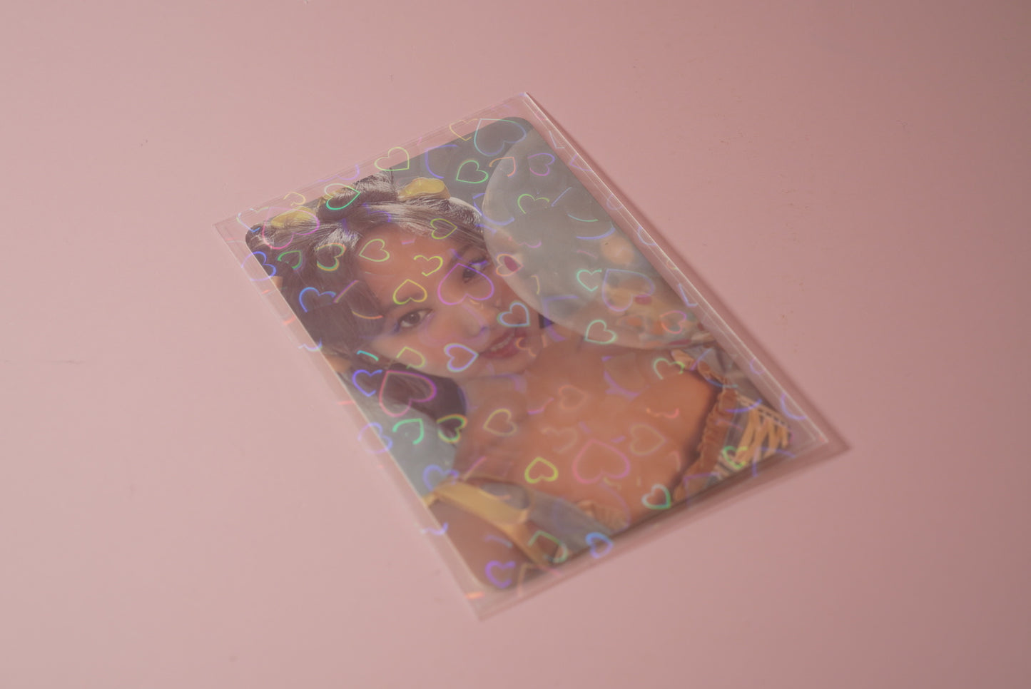 Matte Back Hearts Holographic - Photo Card Sleeves