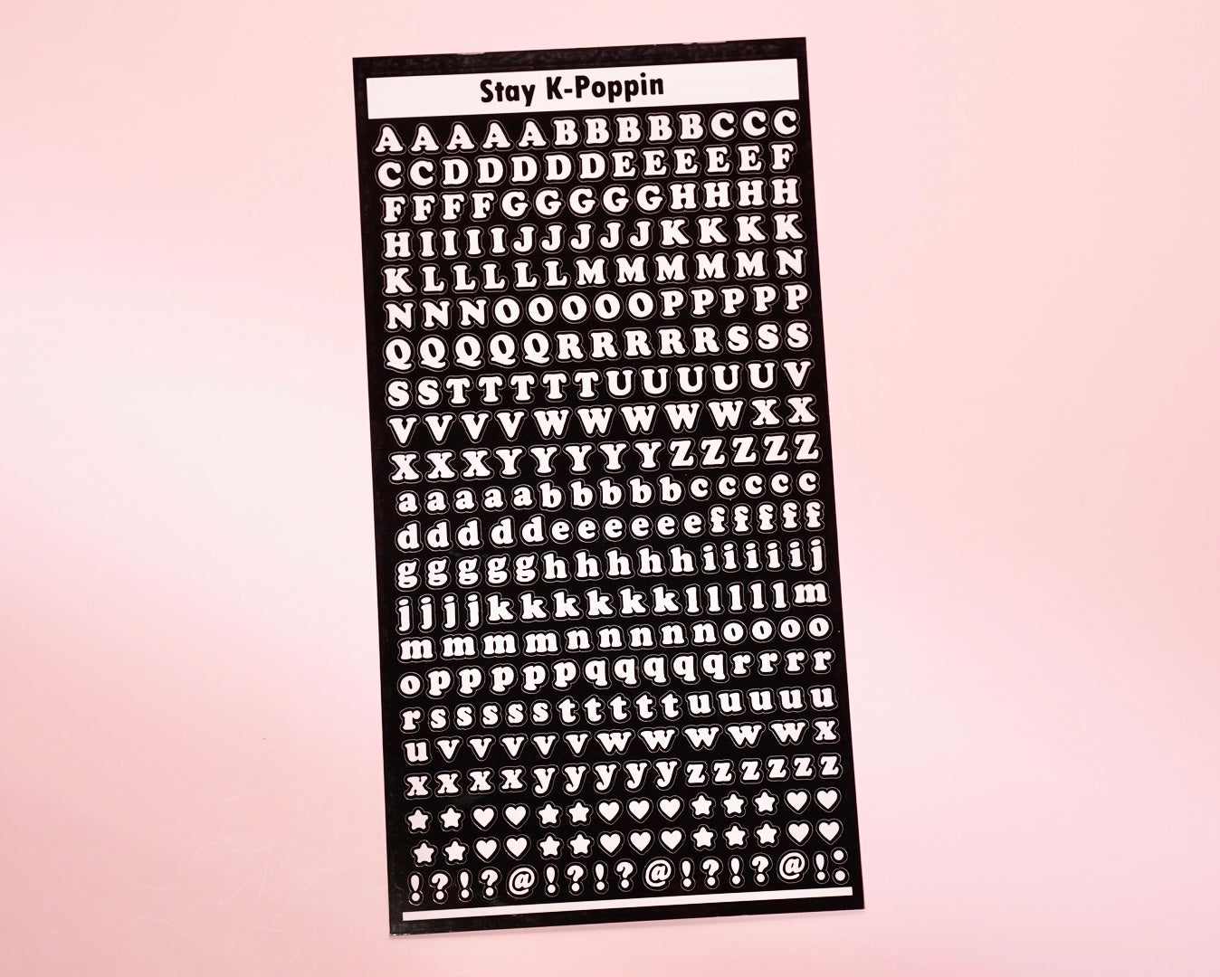 Upper/Lower Case Letter Stickers