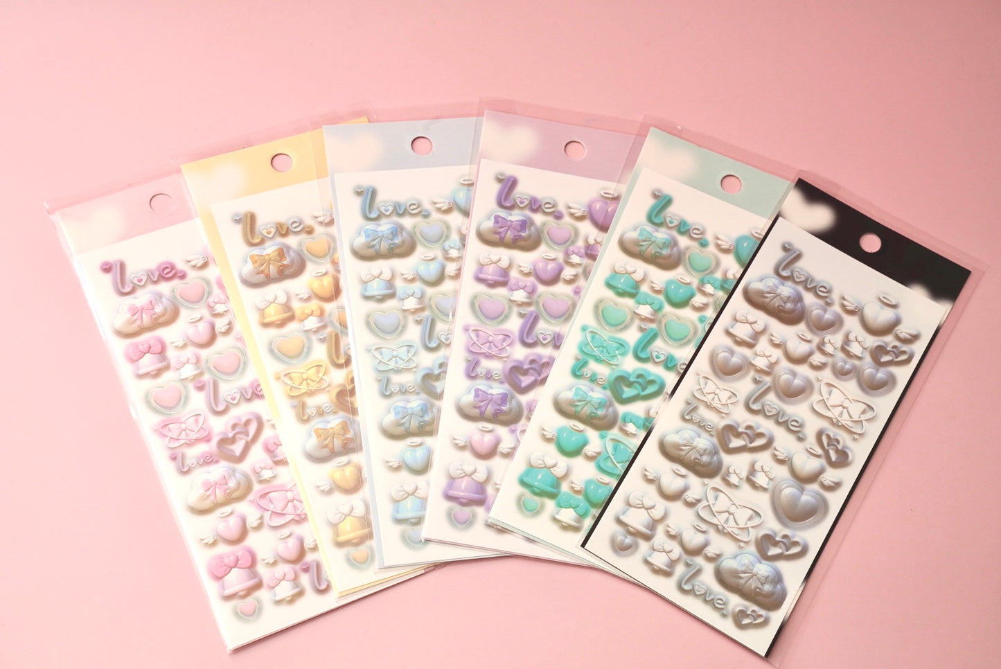 Lovely Heart & Cloud Stickers