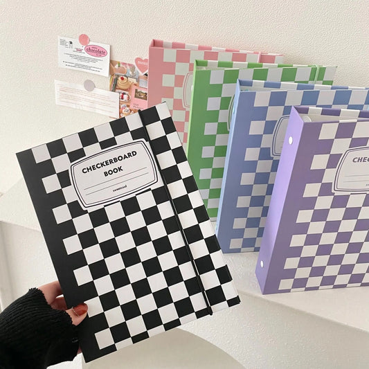 A5 Checkered Notebook Binder