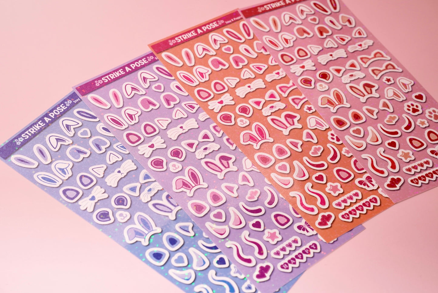 Strike a Pose Holographic Stickers